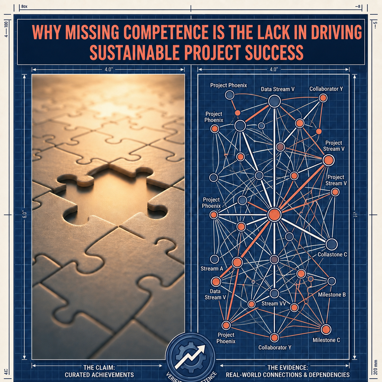 Visualisation of the criticality of the team factor in projects — the underestimated variable in project success.